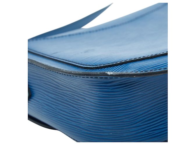 Borsa a tracolla Epi Saint-Cloud di Louis Vuitton Blu - vista 5