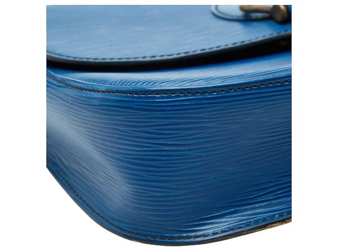 Borsa a tracolla Epi Saint-Cloud di Louis Vuitton Blu - vista 7