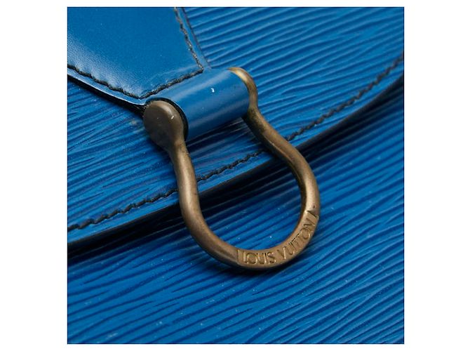 Borsa a tracolla Epi Saint-Cloud di Louis Vuitton Blu - vista 9