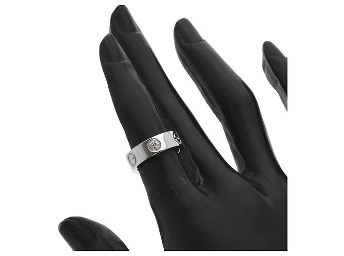 Cartier Love Ring Halb Diamant in 18K Weißgold - Ansicht 5