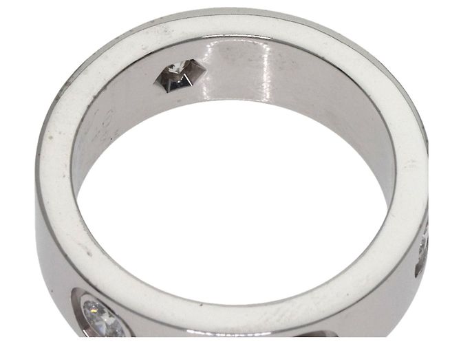 Cartier Love Ring Halb Diamant in 18K Weißgold - Ansicht 7