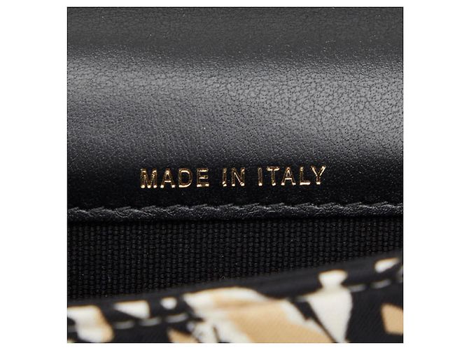Borsa a spalla mini a catena Chanel Matelassé Coco Mark con motivo a bandiera a scacchi Nero Beige - vista 10