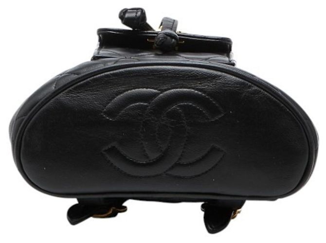 Chanel Coco Mark Matelassé Mini-Rucksack Schwarz - Ansicht 3