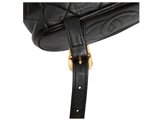 Chanel Coco Mark Matelassé Mini-Rucksack Schwarz - Ansicht 7