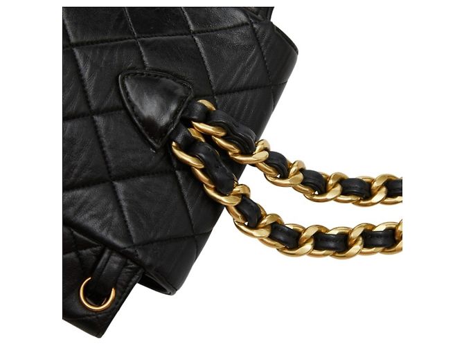 Chanel Coco Mark Matelassé Mini-Rucksack Schwarz - Ansicht 8