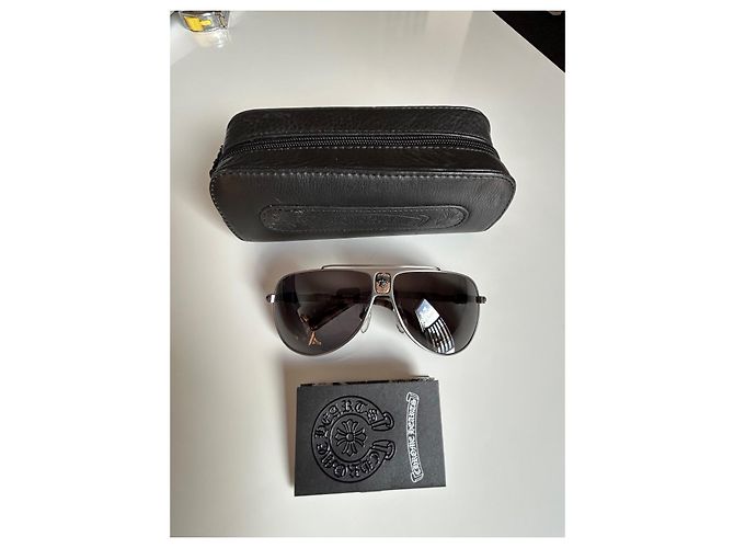 Chrome Hearts Piloten Aviator Sonnenbrille Metallic Metallisch - Ansicht 3