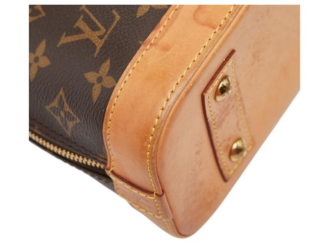 Borsa Alma BB Monogramma Louis Vuitton Marrone - vista 7