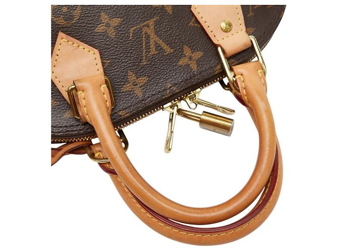 Borsa Alma BB Monogramma Louis Vuitton Marrone - vista 8