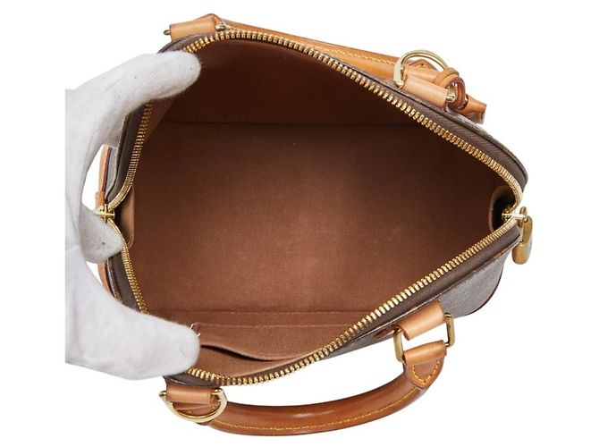 Borsa Alma BB Monogramma Louis Vuitton Marrone - vista 9