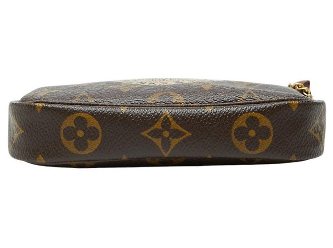 Borsa a catena Mini Pochette Accessoires Monogram Louis Vuitton Marrone - vista 3