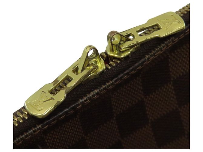 Borsa Louis Vuitton Alma in Tela Damier Marrone - vista 11