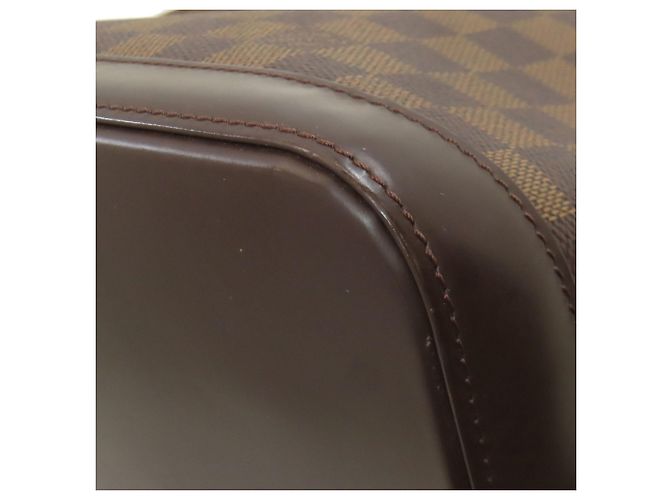 Borsa Louis Vuitton Alma in Tela Damier Marrone - vista 20