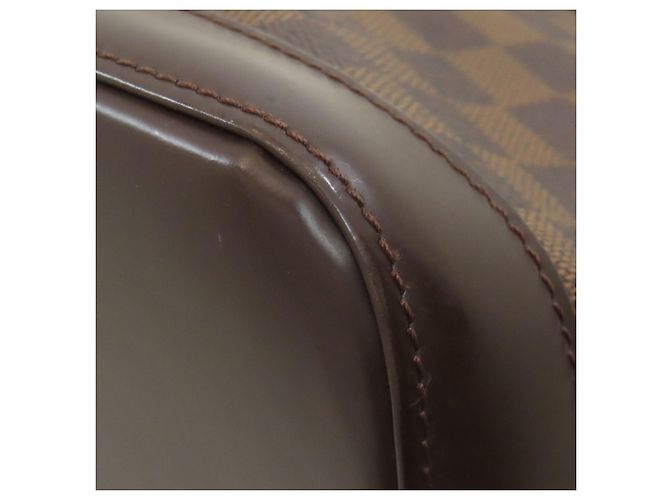 Borsa Louis Vuitton Alma in Tela Damier Marrone - vista 22