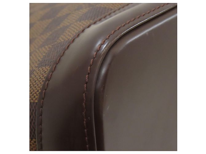 Borsa Louis Vuitton Alma in Tela Damier Marrone - vista 23