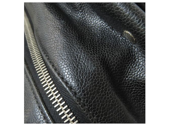 CHANEL Matelassé Tote Bag mit silberner Hardware Schwarz - Ansicht 16