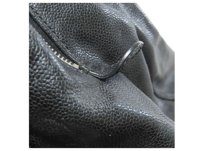 CHANEL Matelassé Tote Bag mit silberner Hardware Schwarz - Ansicht 18