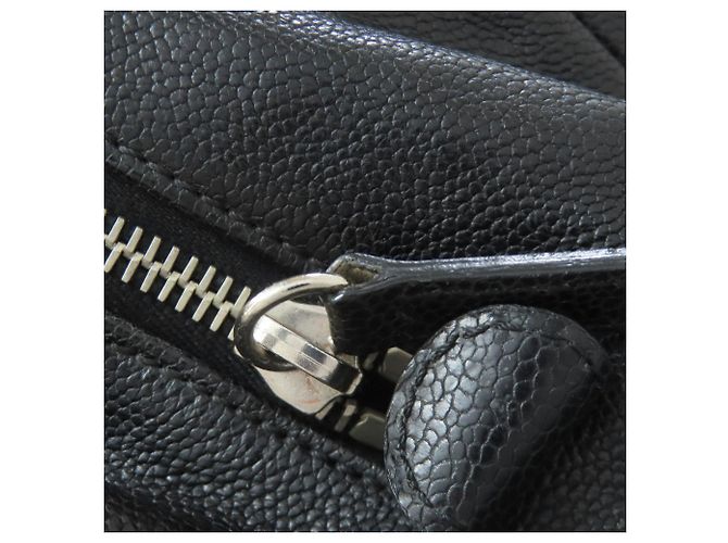 CHANEL Matelassé Tote Bag mit silberner Hardware Schwarz - Ansicht 19
