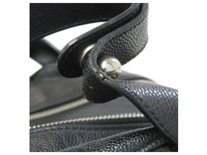 CHANEL Matelassé Tote Bag mit silberner Hardware Schwarz - Ansicht 21