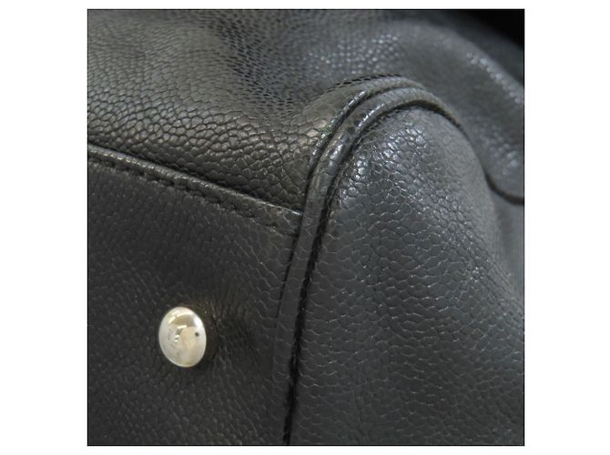 CHANEL Matelassé Tote Bag mit silberner Hardware Schwarz - Ansicht 24