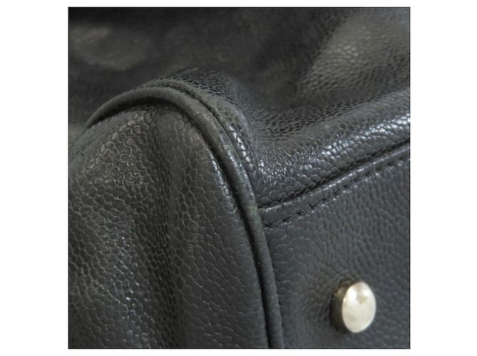 CHANEL Matelassé Tote Bag mit silberner Hardware Schwarz - Ansicht 25