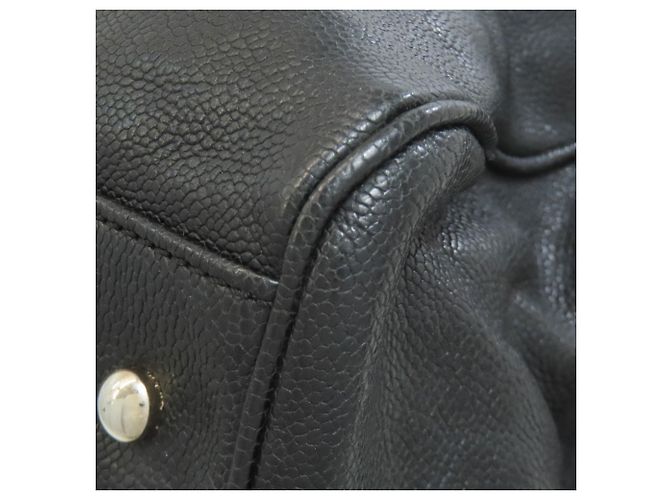 CHANEL Matelassé Tote Bag mit silberner Hardware Schwarz - Ansicht 26