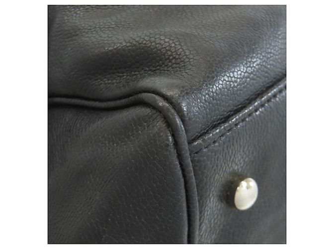 CHANEL Matelassé Tote Bag mit silberner Hardware Schwarz - Ansicht 27