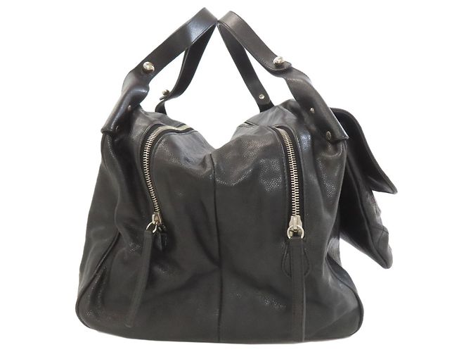 CHANEL Matelassé Tote Bag mit silberner Hardware Schwarz - Ansicht 3