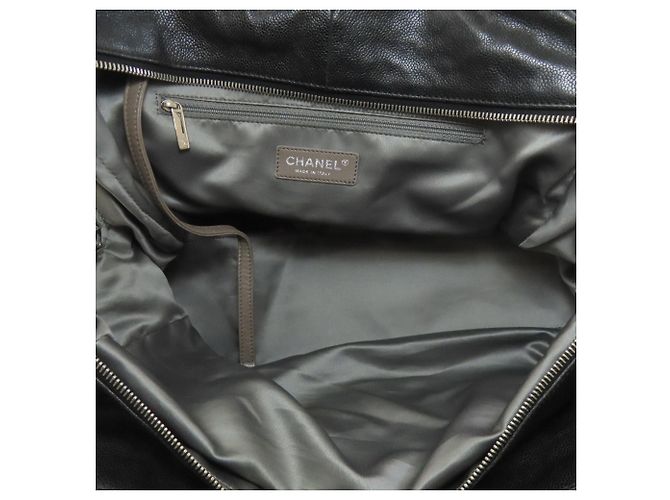 CHANEL Matelassé Tote Bag mit silberner Hardware Schwarz - Ansicht 5