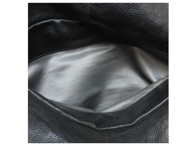 CHANEL Matelassé Tote Bag mit silberner Hardware Schwarz - Ansicht 7
