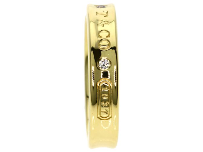 Anello in diamante a due pezzi stretto Tiffany & Co. 1837 D'oro - vista 3