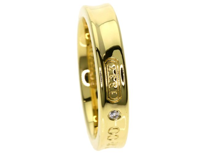 Anello in diamante a due pezzi stretto Tiffany & Co. 1837 D'oro - vista 8