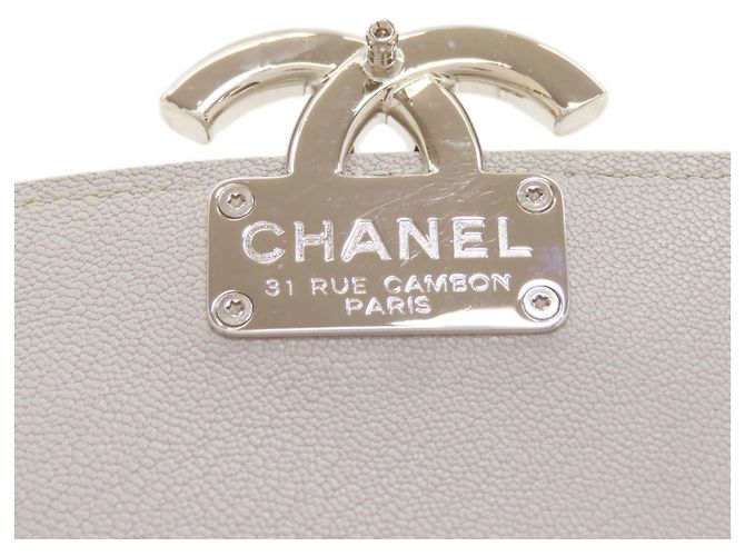 Borsa a spalla Chanel Half Coco Mark con hardware argentato Marrone - vista 12