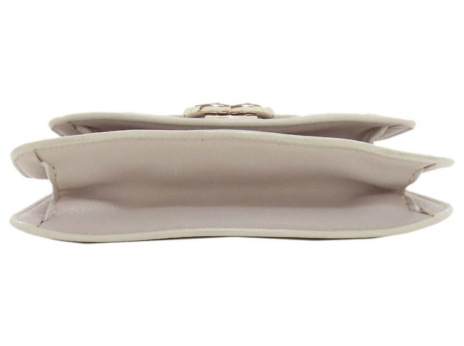 Borsa a spalla Chanel Half Coco Mark con hardware argentato Marrone - vista 4