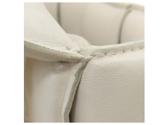 Borsa Bottega Veneta Chain Cassette 2 in 1 Bianco - vista 11