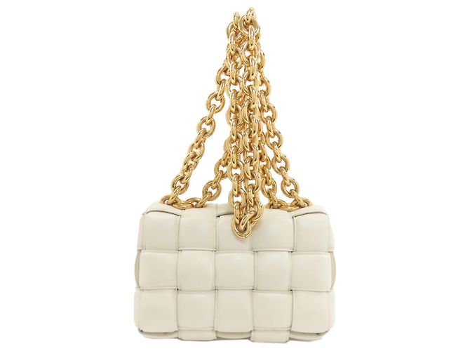 Borsa Bottega Veneta Chain Cassette 2 in 1 Bianco - vista 2