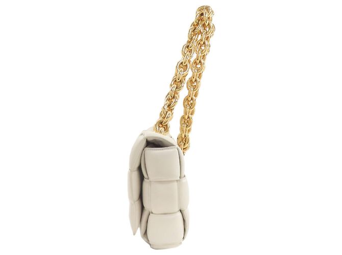 Borsa Bottega Veneta Chain Cassette 2 in 1 Bianco - vista 3