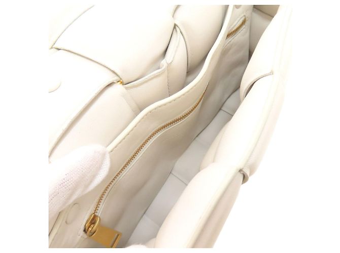 Borsa Bottega Veneta Chain Cassette 2 in 1 Bianco - vista 5