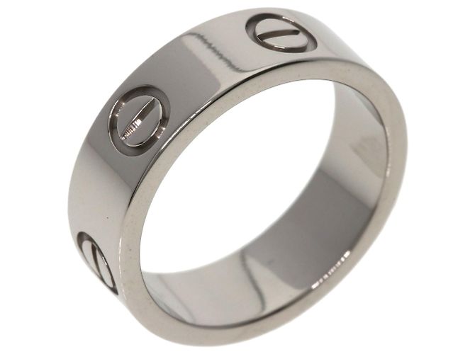 Anel Love Cartier em ouro branco 18K Prata - vista 2