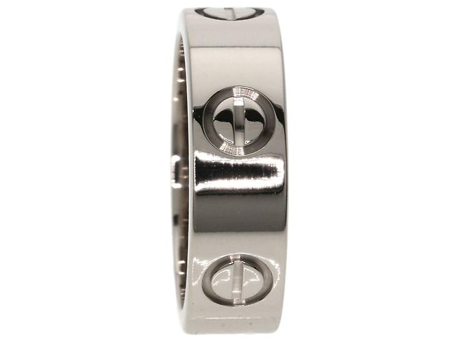 Anel Love Cartier em ouro branco 18K Prata - vista 3