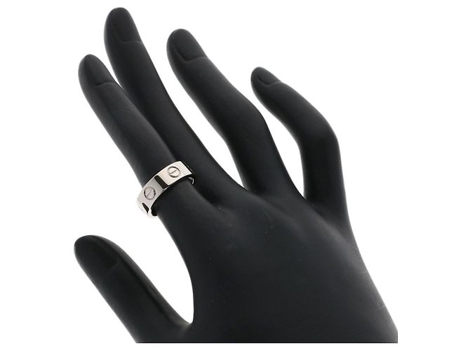Anel Love Cartier em ouro branco 18K Prata - vista 5