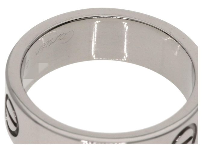 Anel Love Cartier em ouro branco 18K Prata - vista 7