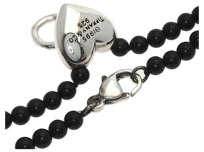 Tiffany & Co Collana Tiffany Heart Knock Onyx Argento - vista 2