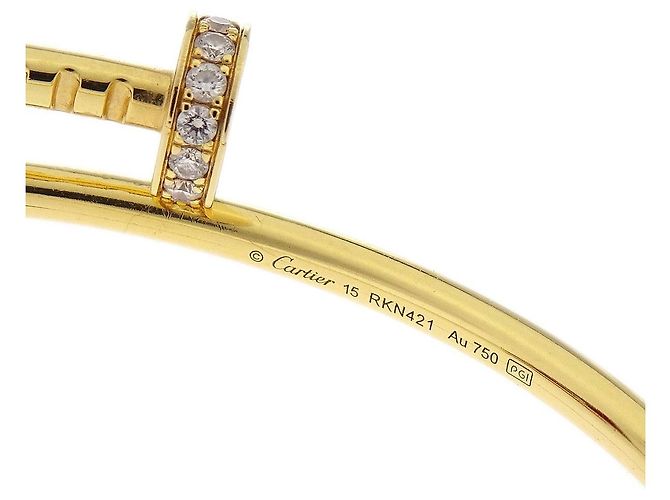 Cartier Juste un Clou 18K Yellow Gold with Diamonds Small D'oro - vista 3
