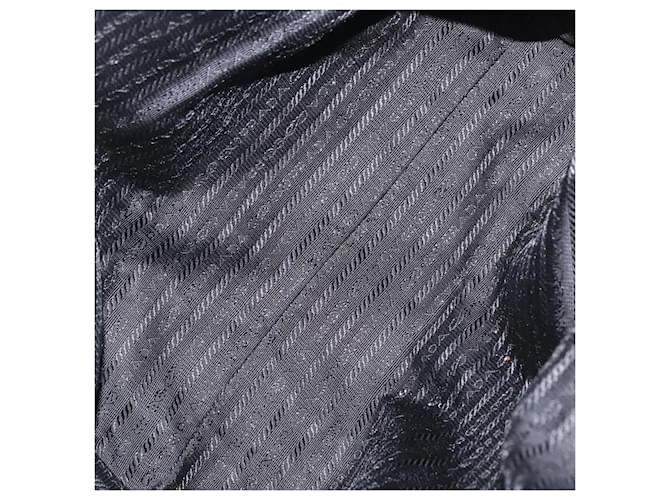 PRADA Borsa a mano in nylon nero e oro Auth 170969 D'oro - vista 10