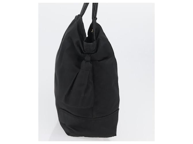 PRADA Borsa a mano in nylon nero e oro Auth 170969 D'oro - vista 4