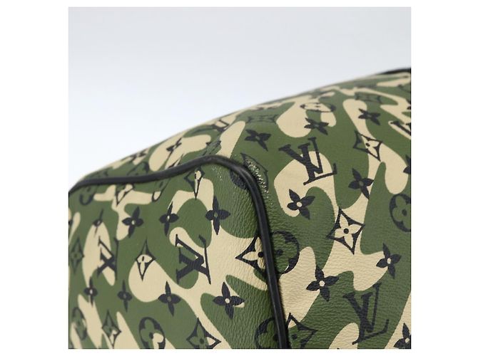LOUIS VUITTON Borsa Keepall Bandoulière 55 Camouflage M95774 LV Auth 170663SM - vista 16