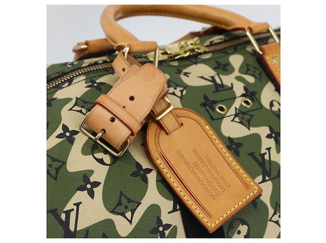LOUIS VUITTON Borsa Keepall Bandoulière 55 Camouflage M95774 LV Auth 170663SM - vista 19