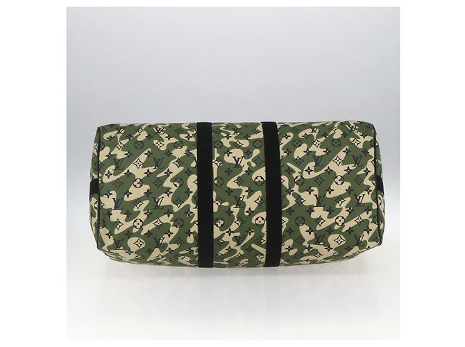 LOUIS VUITTON Borsa Keepall Bandoulière 55 Camouflage M95774 LV Auth 170663SM - vista 5