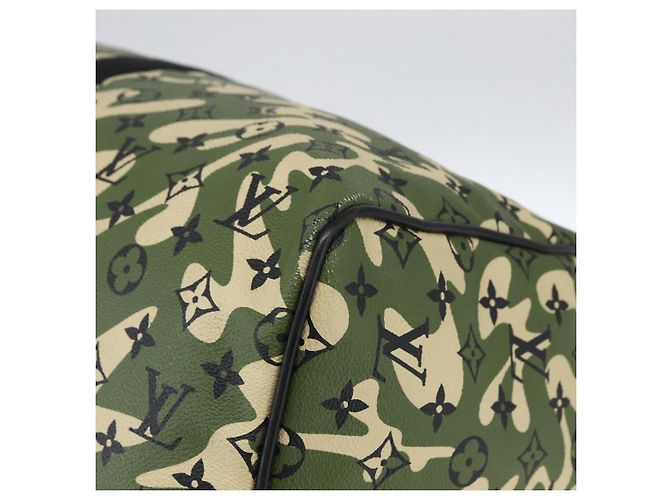 LOUIS VUITTON Borsa Keepall Bandoulière 55 Camouflage M95774 LV Auth 170663SM - vista 9