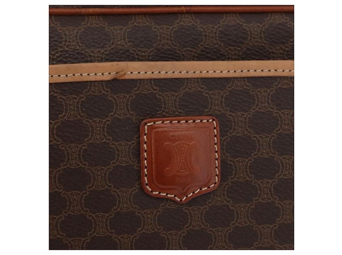 Céline Pochette in tela Macadam CELINE in pelle PVC marrone oro Auth fm5156 D'oro - vista 18